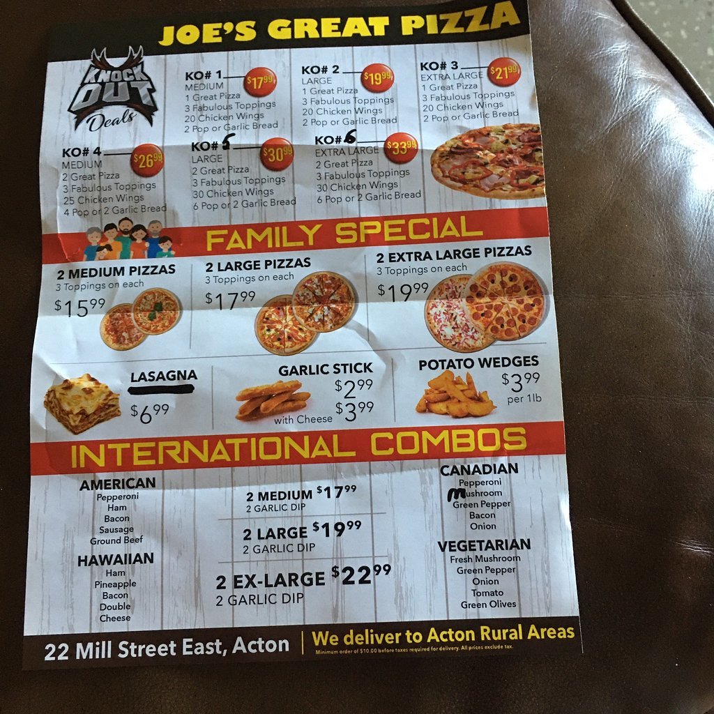 A Joe`s Great Pizza